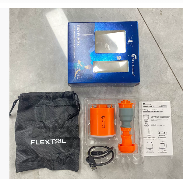 Portable Air Pump with Built-In Light — 4-in-1 Cordless Inflator